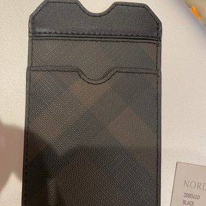 Burberry card holder and cell phone holder
